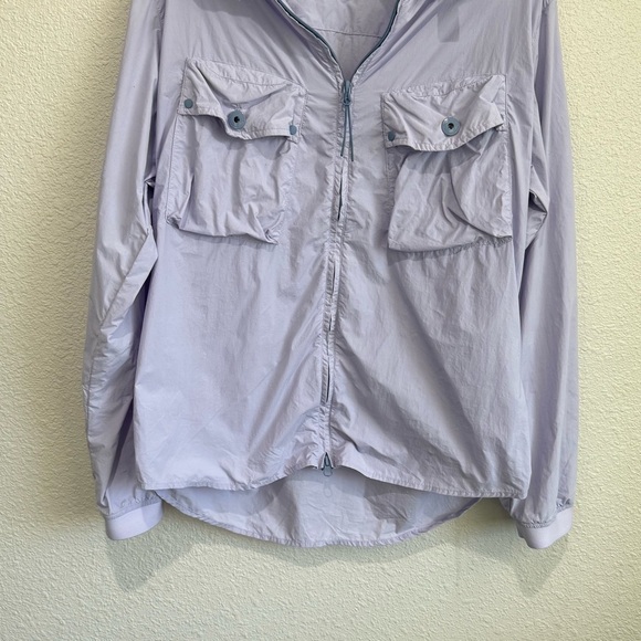 Marshall Artist Tonaro Mens XL Overshirt Lilac Full Zip Casual Jacket Preppy - Picture 3 of 12